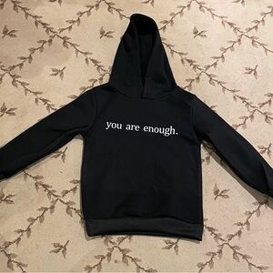 Kid’s Black Hoodie with Positive Message